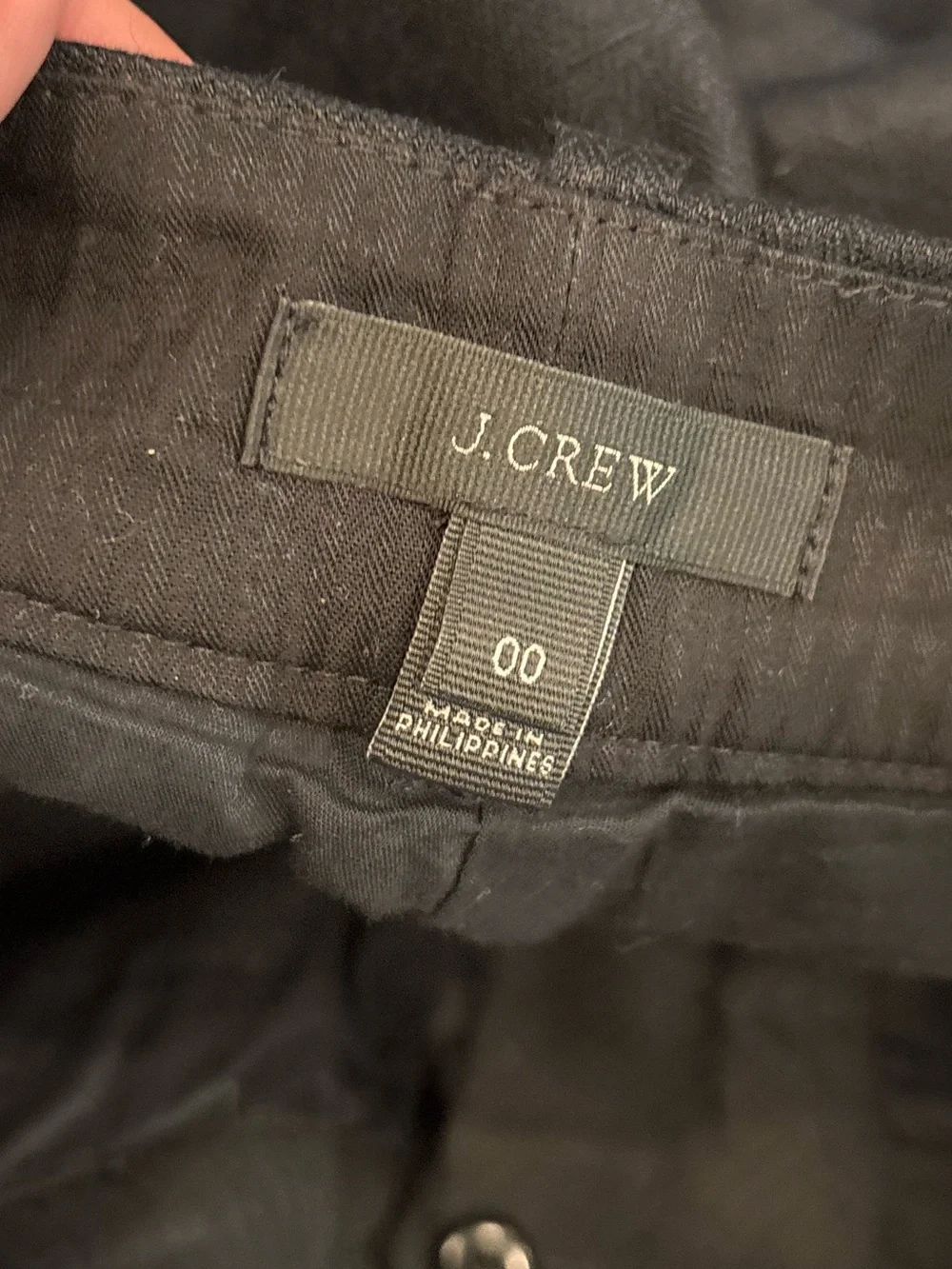 J.Crew black cotton shorts size 00